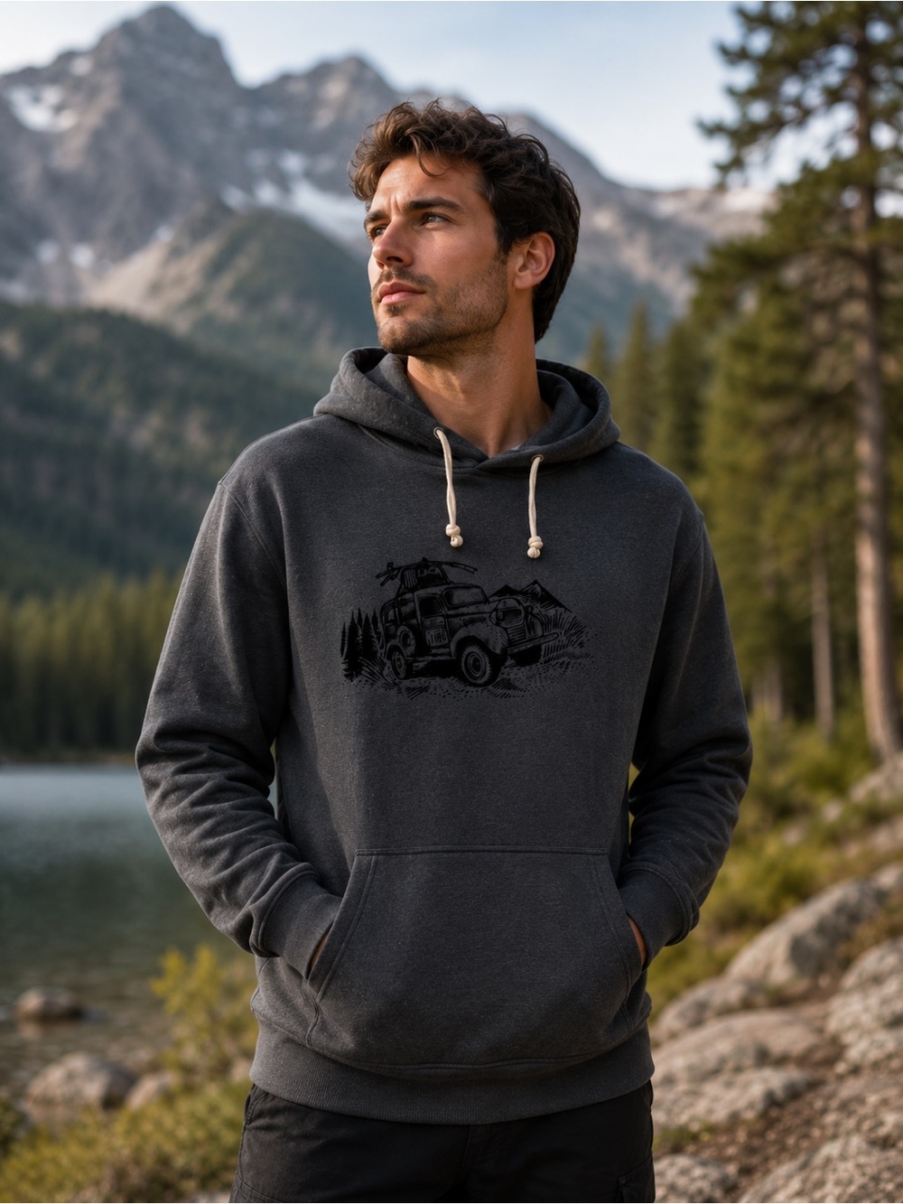 Men's United by Blue Hooded Light-Weight Sweatshirt